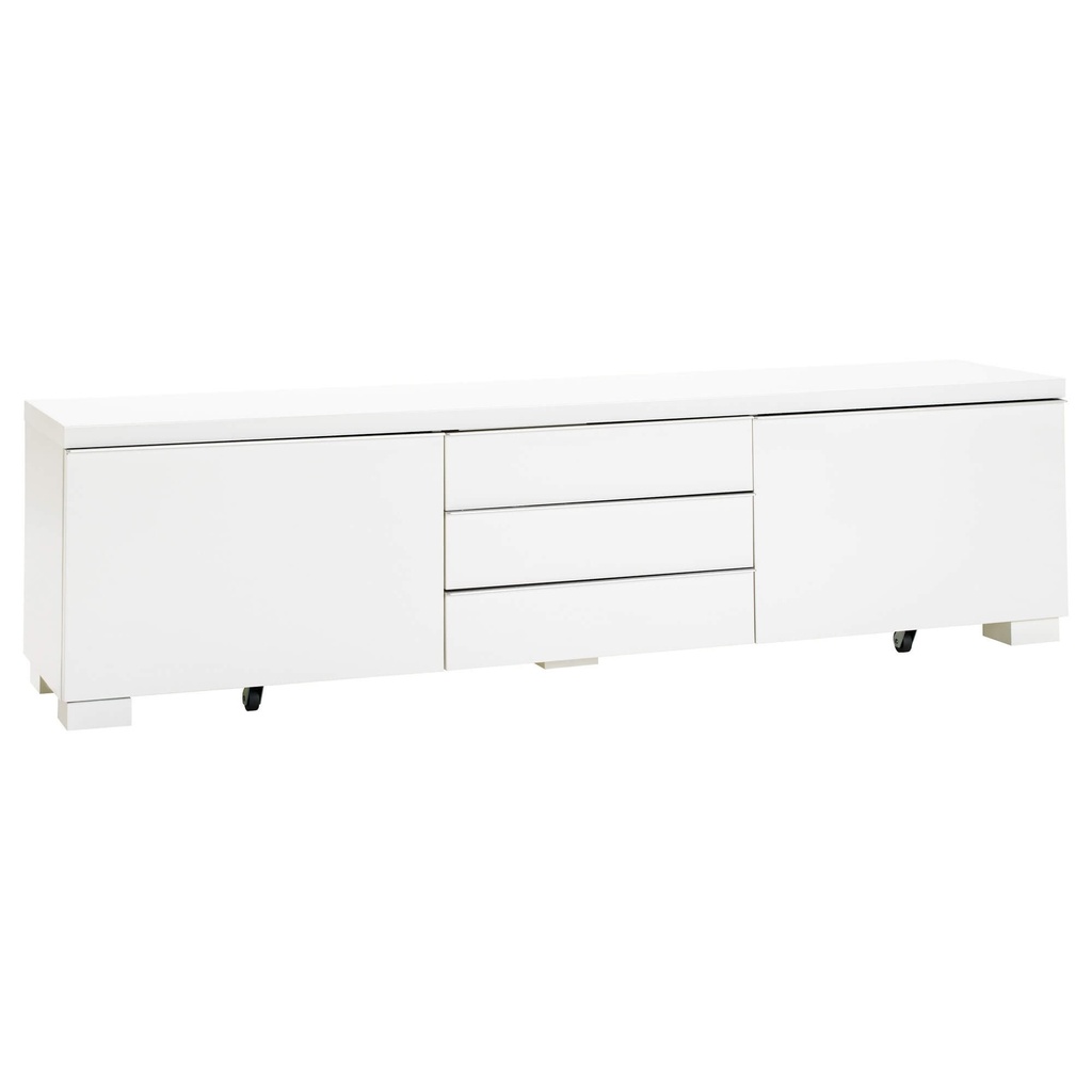 IKEA BESTA Burs TV Bench, High-Gloss White,180x41x49 cm