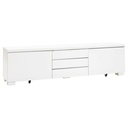 IKEA BESTA Burs TV Bench, High-Gloss White,180x41x49 cm