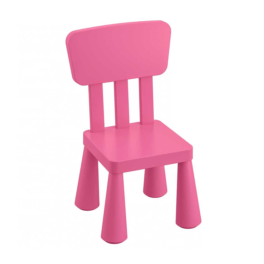 IKEA MAMMUT Children's Chair, In-Outdoor, Pink