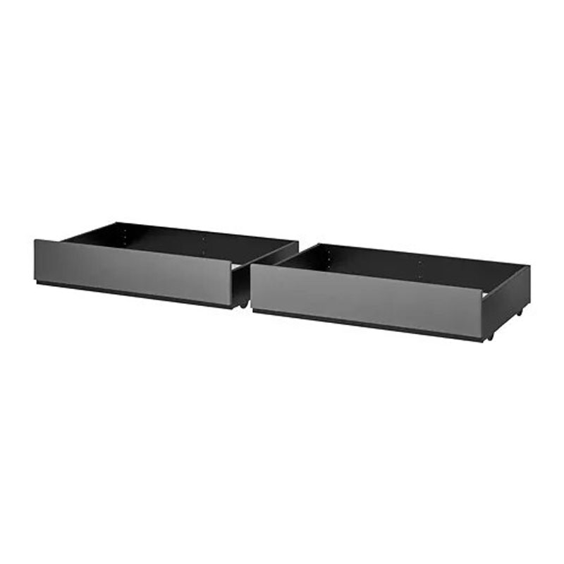 IKEA HAUGA Upholstered Bed Storage Box Vissle Grey 200 cm