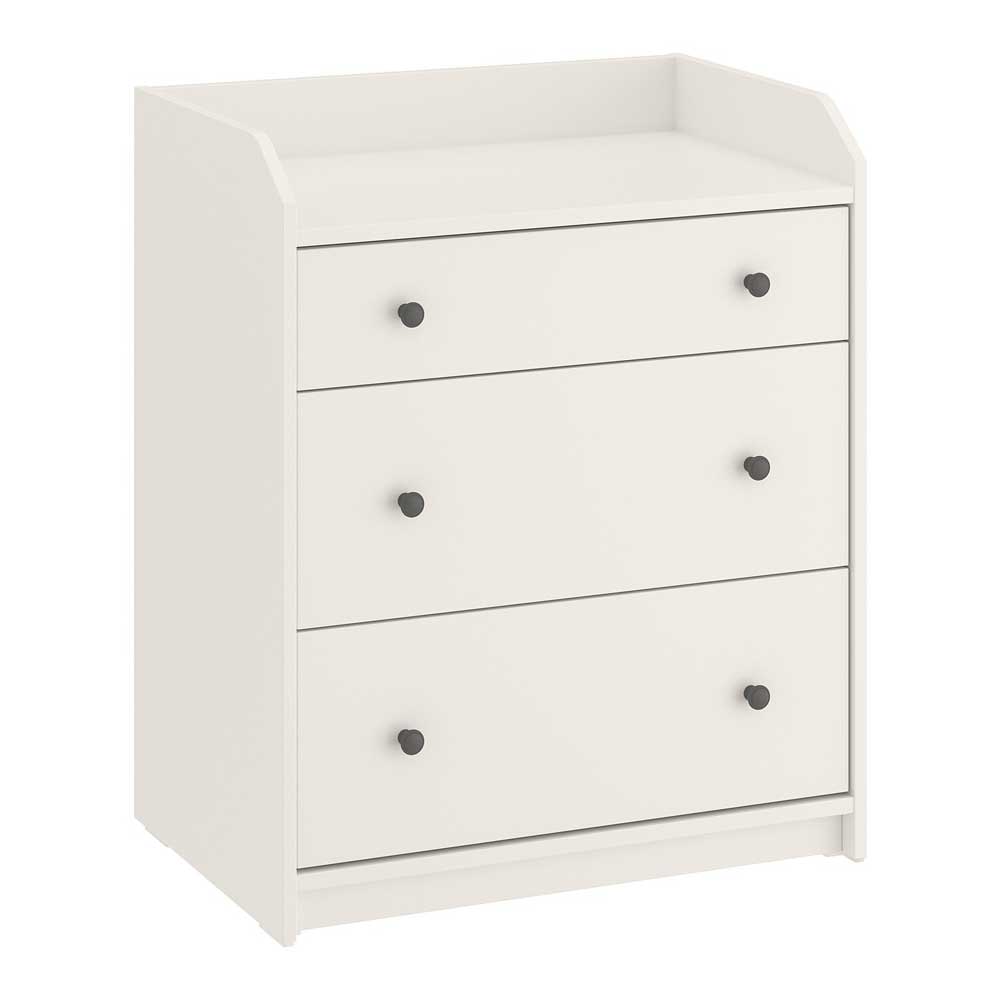 IKEA HAUGA Chest of 3 Drawers White 70X84 cm