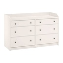 IKEA HAUGA Chest of 6 Drawers White 138X84 cm