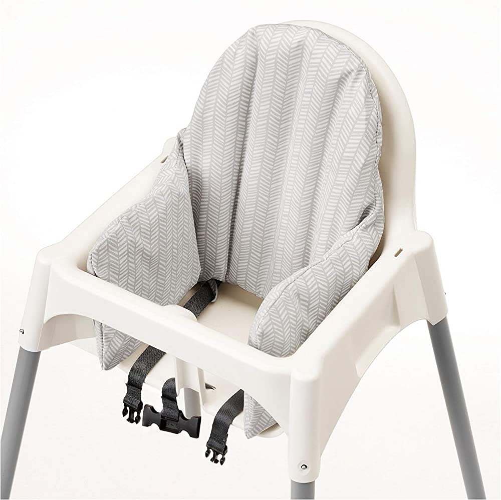 IKEA Antilop Highchair with Safety Belt, White, Silver-Colour