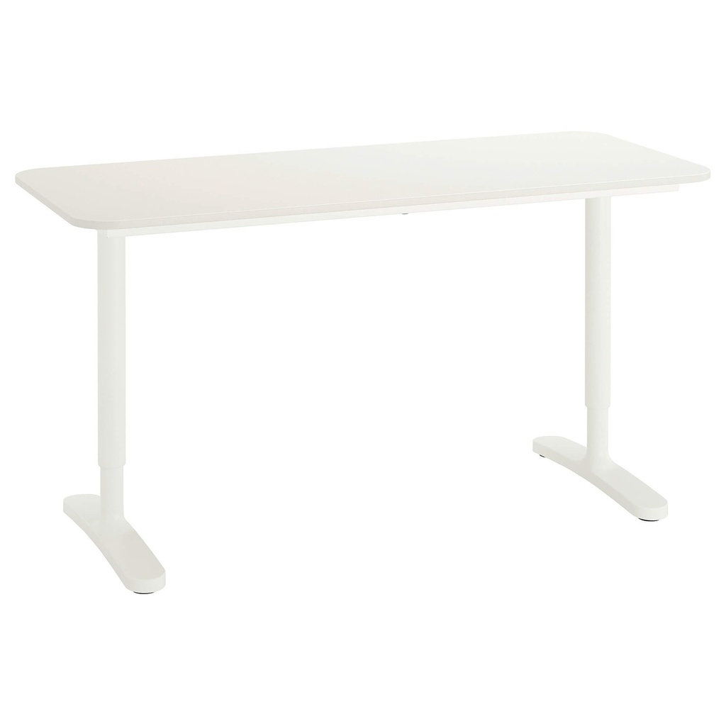 BEKANT Desk, White,140X60cm-