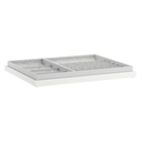 IKEA KOMPLEMENT Pull-out Tray with Insert, White 75X58 cm