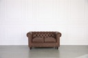 Florence Chesterfield Leather Sofa 2 Seater - Vintage Style