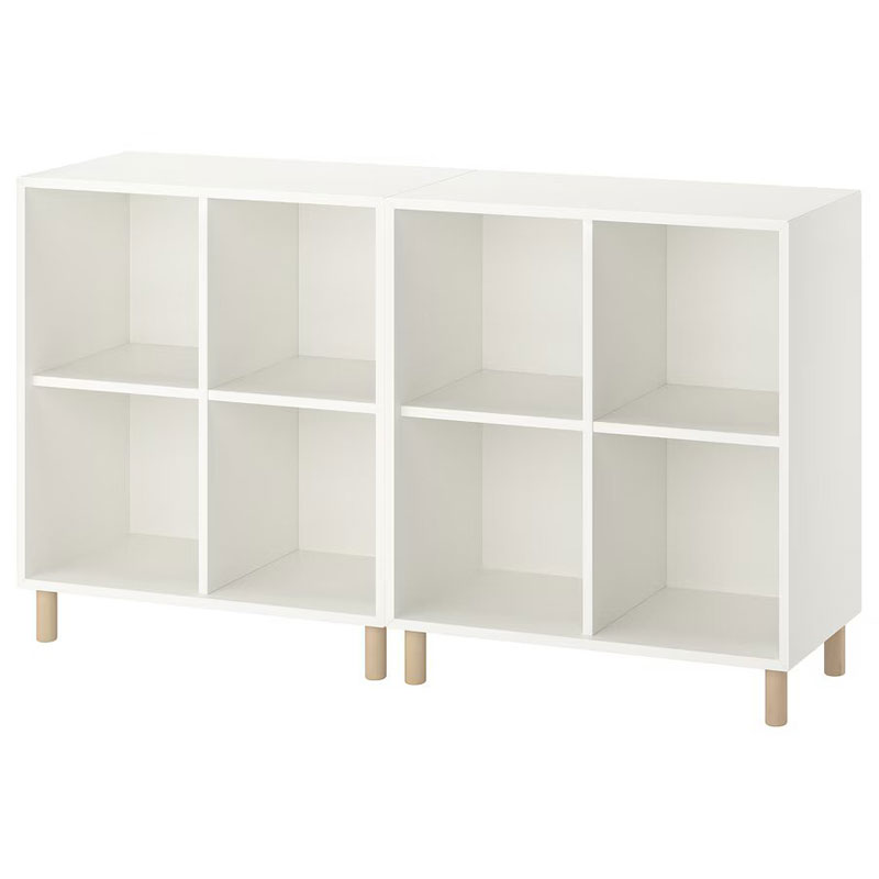 IKEA EKET Cabinet Combination with Legs, White-Wood140X35X80 cm