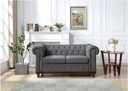 Chesterfield QATAR 2 Seater Sofa, Dark Grey