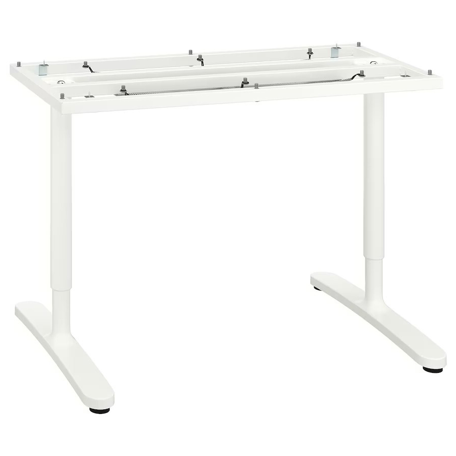 IKEA BEKANT Underframe for Table Top, White, 140X60 cm