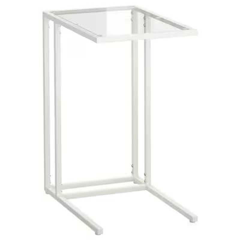 IKEA VITTSJO Laptop Stand, White, Glass