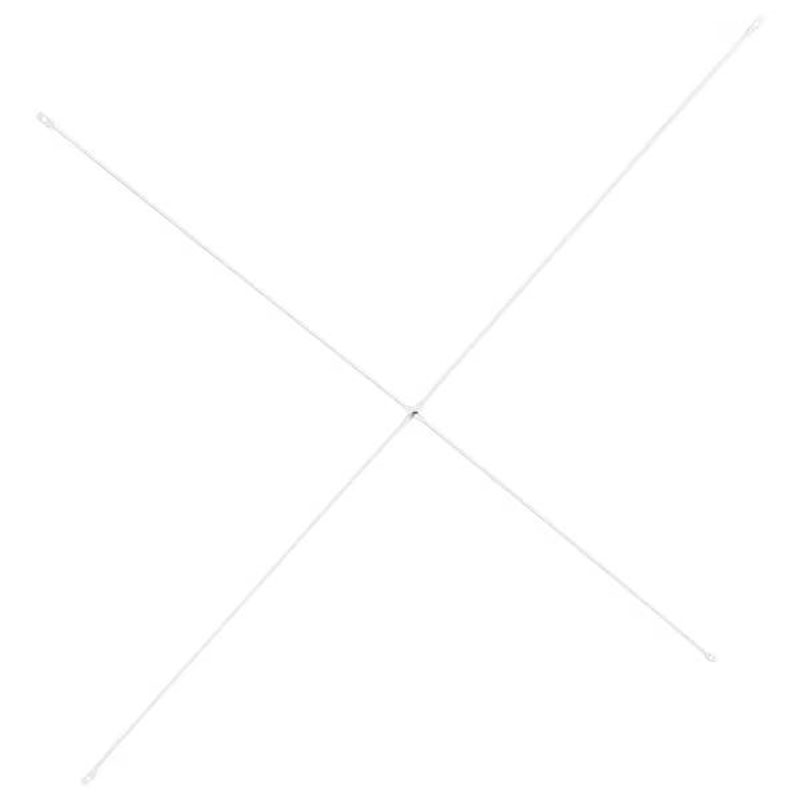 Elvarli Cross-Brace, White, 80 cm