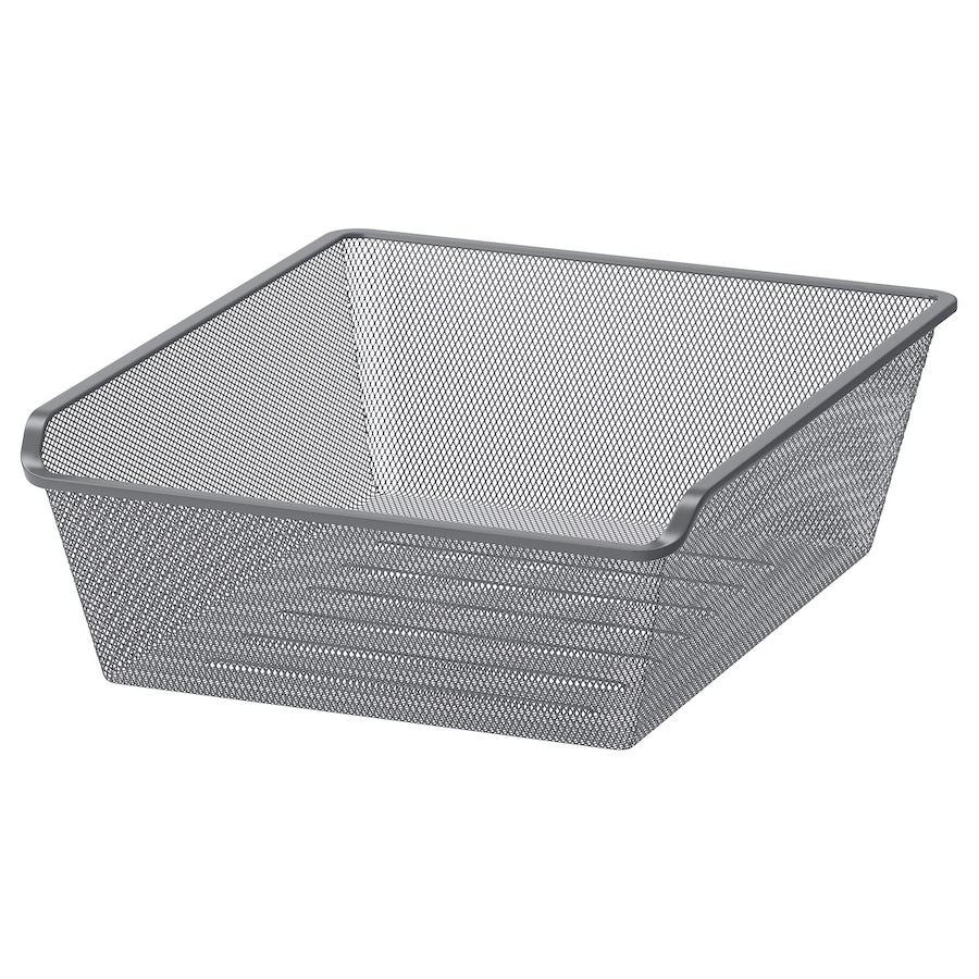 IKEA KOMPLEMENT mesh basket dark grey 50x58 cm