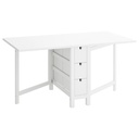 IKEA Norden Gateleg Table, White,26/89/152x80 cm