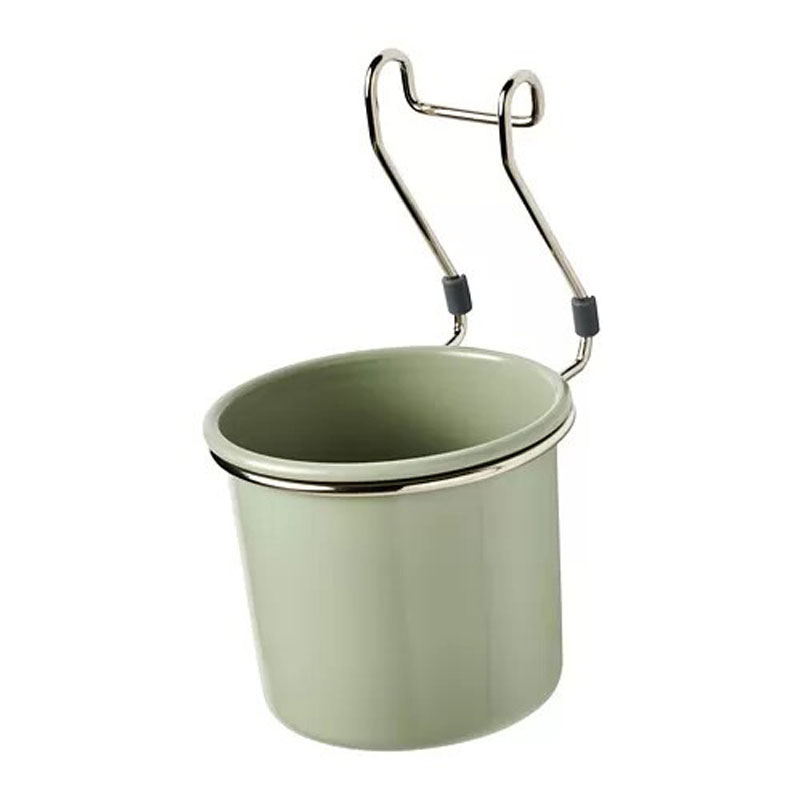 IKEA HULTARP Container Green, Nickel-Plated 14X16 cm