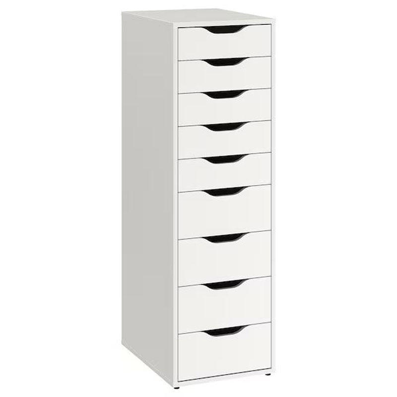 IKEA ALEX Drawer Unit with 9 Drawers, White