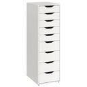 IKEA ALEX Drawer Unit with 9 Drawers, White