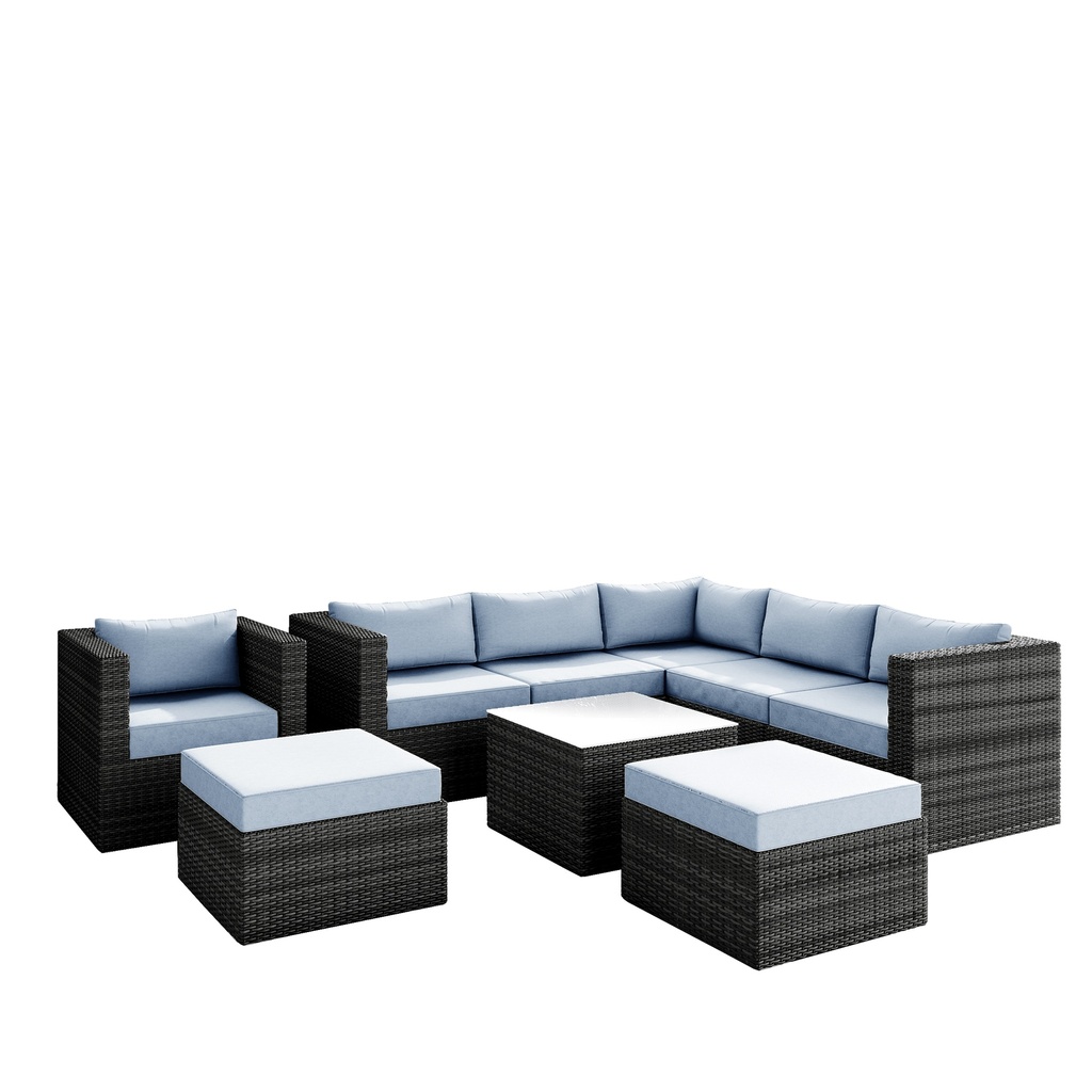 CATHNESS Outdoor Couch, Outdoor Furniture, Mix Grey