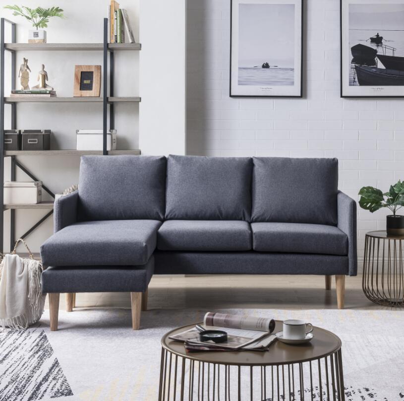 FIFE L SHAPE SOFA DARK GREY