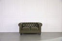 Florence Chesterfield Leather Sofa 2 Seater