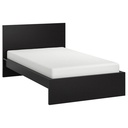 IKEA MALM Bed Frame, High, Black-Brown, Luröy,120*200cm