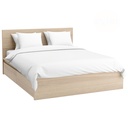 MALM Bed Frame, High, with 2 Storage Boxes, White Stained Oak Veneer