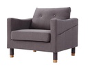 Zaire Armchair, Dark Grey