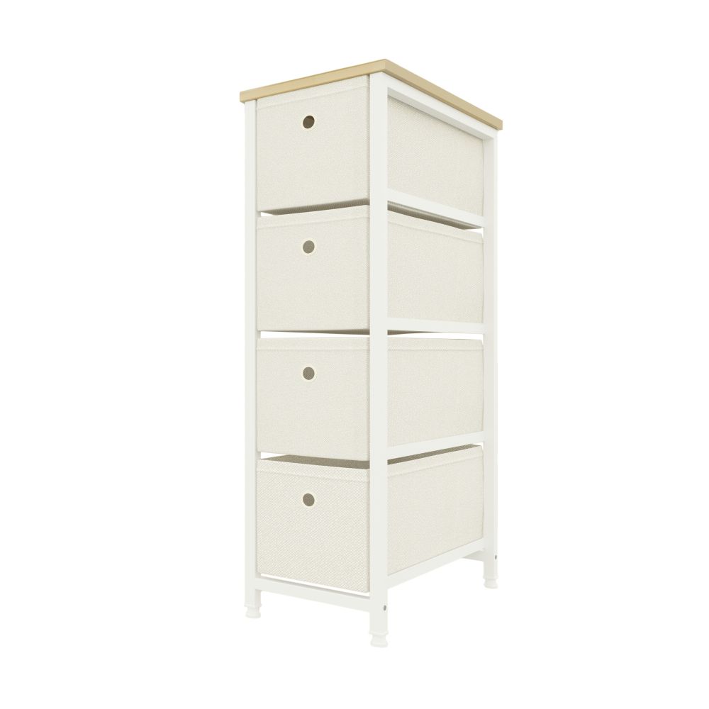 Glascow Drawer Storage Cabinet, White