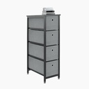 Glascow Drawer Storage Cabinet, Black