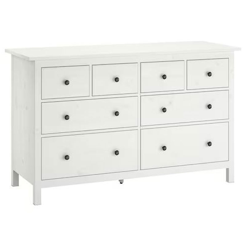 IKEA HEMNES Chest of 8 Drawers, White Stain 160X96 cm