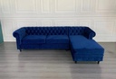 Richmond Chesterfield L Shape Sofa,Royal Blue
