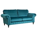 Manchester Chesterfield 2 Seater Couch,Bright Blue