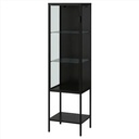 Rudsta Glass-Door Cabinet Anthracite 42X37X155 cm