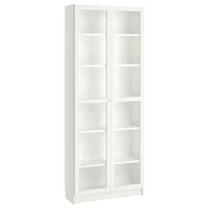 Ikea Billy Oxberg Bookcase, White,80x30x202 cm