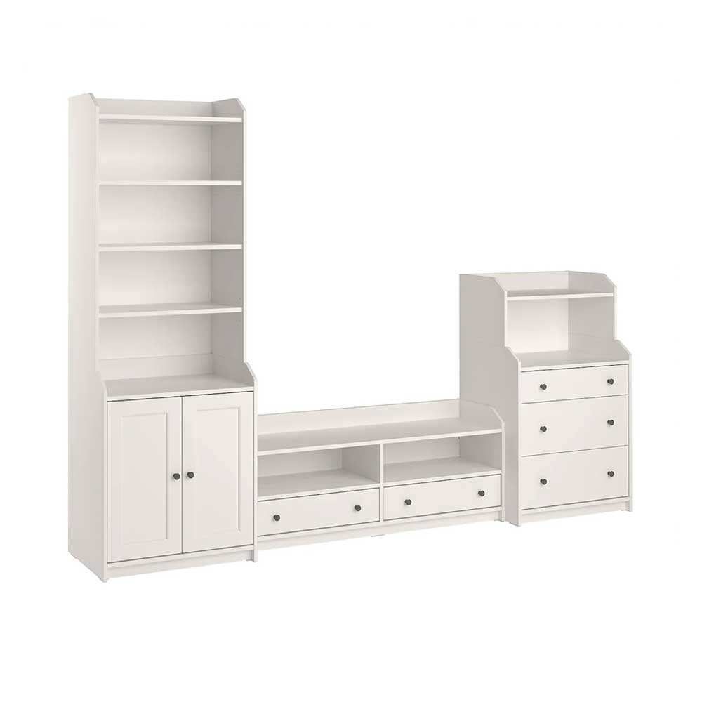 IKEA HAUGA Tv-Storage Combination White 277X46X199 cm