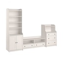 IKEA HAUGA Tv-Storage Combination White 277X46X199 cm