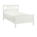 IKEA HEMNES Bed Frame, White Stain, Luröy 120 X 200 cm