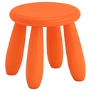 IKEA MAMMUT Children's Stool, In-Outdoor, Orange