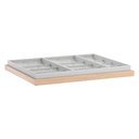 IKEA KOMPLEMENT Pull-out Tray with Insert, White Stained Oak Effect 75X58 cm