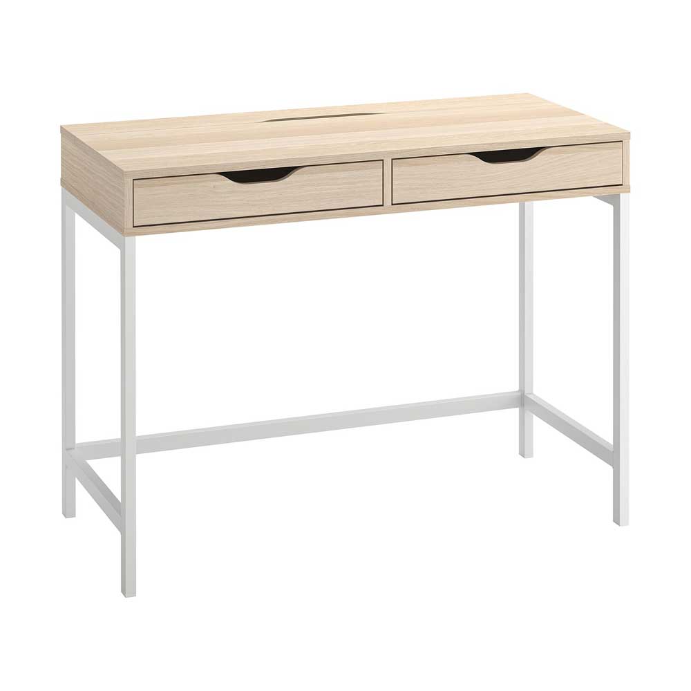 IKEA ALEX Desk White Stained, Oak Effect 100X48 cm