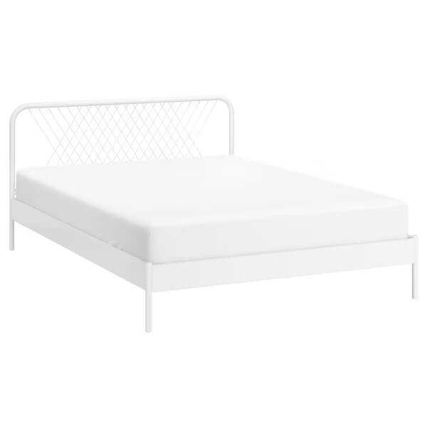 IKEA NESTTUN Bed Frame, White, Luroy, 150 X 200 cm,queen size