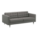 IKEA LANDSKRONA 3-seat Sofa, Grann-Bomstad Grey-Green-Metal