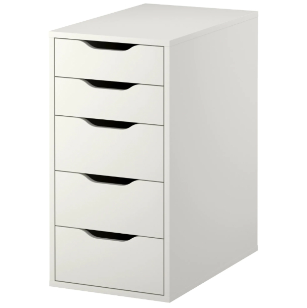 Ikea Alex Drawer Unit, White, 36X70 cm