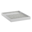 IKEA KOMPLEMENT insert with compartments light grey 40x53x5 cm