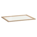 IKEA KOMPLEMENT Glass Shelf, White Stained Oak Effect, 100X58 cm