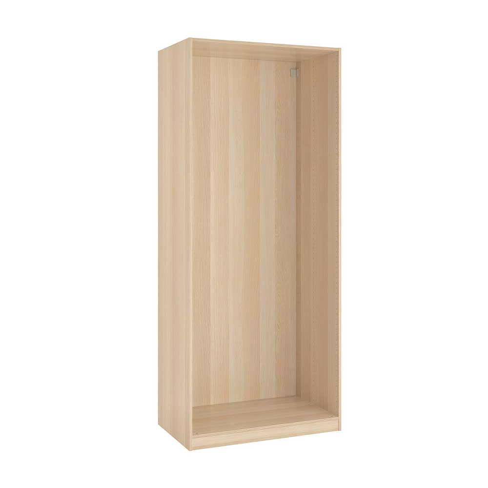 IKEA PAX Wardrobe Frame, White Stained Oak Effect, 100X58X236 cm