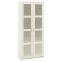 IKEA BRIMNES Glass-Door Cabinet, White 80X190 cm