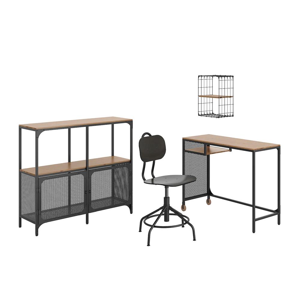 IKEA Fjallbo-Kullaberg - Gullhult Desk and Storage Combination