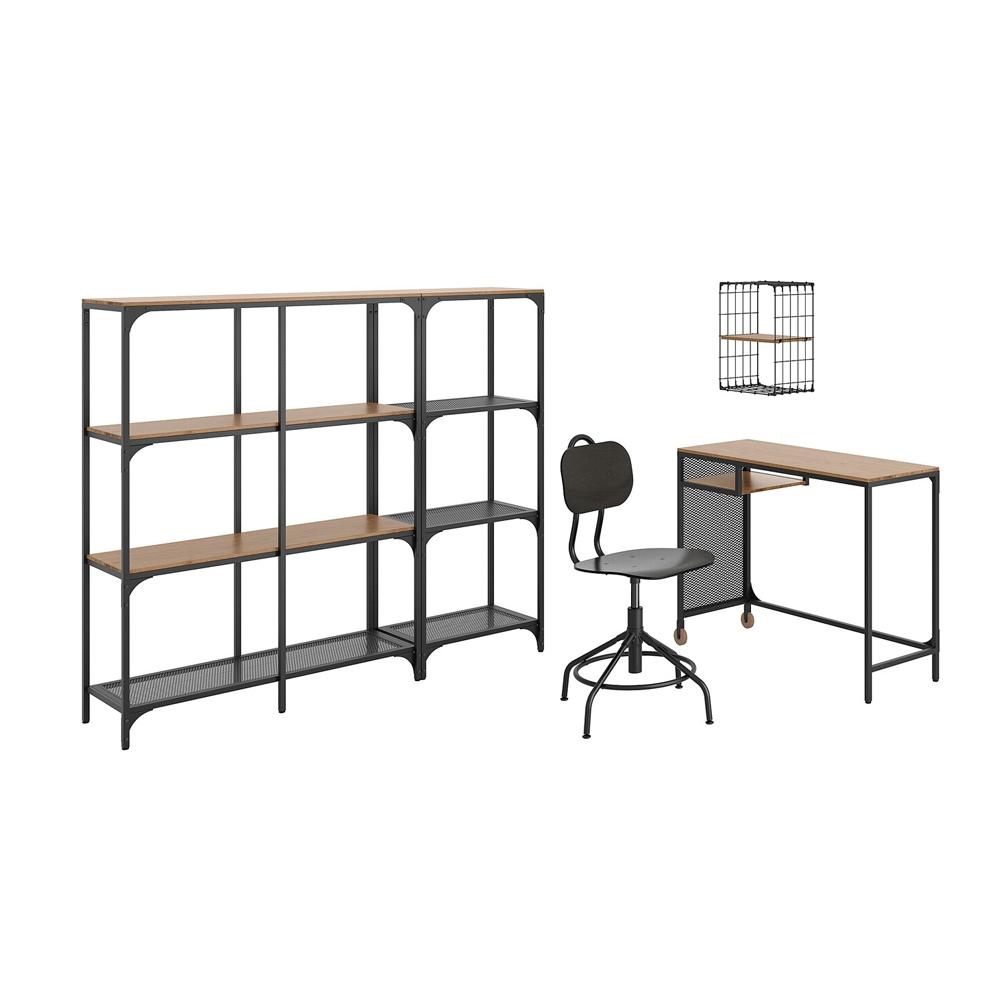 IKEA Fjallbo-Kullaberg - Gullhult Desk and Storage Combination