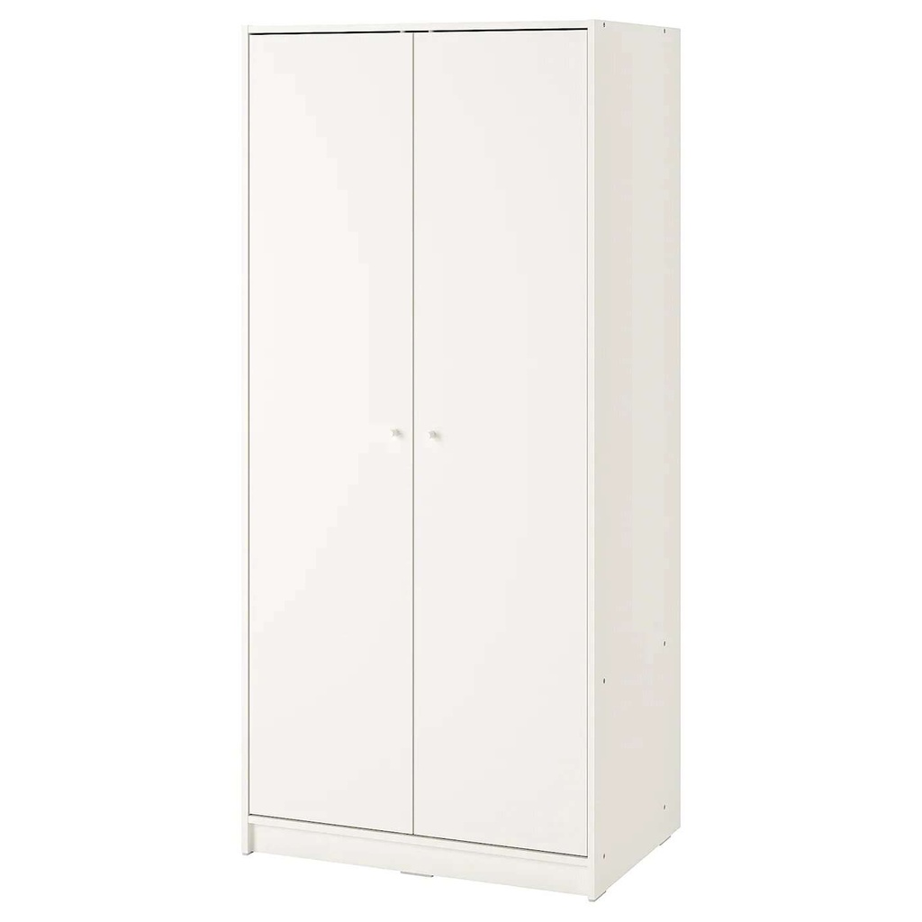 IKEA KLEPPSTAD Wardrobe with 2 Doors White 79X176 cm