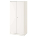 IKEA KLEPPSTAD Wardrobe with 2 Doors White 79X176 cm